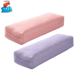 Yoga Pillow Soft Washable Polyester Rectangular Portable Yoga Bolster Sleep Pillow Yoga Fitness Supplies,Purple