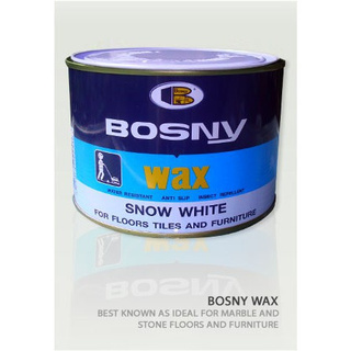 ขี้ผึ้งขัดพื้นขาว "Bosny" ขนาด 400 กรัม เฉดสี ขาว