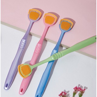 Formula Brush Tongue Cleaner Tongue Brush Cleaning Tongue Cleaner Scraper Scraper For Oral Care Oral Hygiene（Random Color）