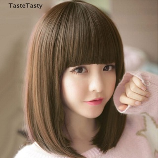 Tastetasty วิกผมบ๊อบตรง ลูกไม้ธรรมชาติ สไตล์บราซิล