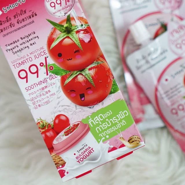 mooto Tomato Bulgaria Yogurt Whitening Soothing Gel  สมูทโตะ โทเมโท บัลกาเรียโยเกิร์ต ซูทติ้ง เจล