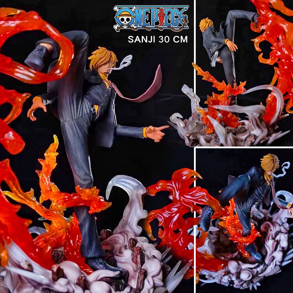 GK Studio Resin Statue One Piece วันพีซ เต็มพิกัดสลัดจอมลุย วันพีช Vinsmoke Sanji Sangoro ซันจิ วินสโมค สูง 30 cm Battle