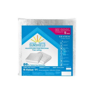 SUNSHIELD ฉนวนกันความร้อน PE MET 60X60X0.5 CM | SUNSHIELD | 2400000025436 ฉนวน PE ฉนวนกันความร้อน วัสดุก่อสร้าง