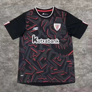 เสื้อกีฬาแขนสั้น ลายทีมชาติฟุตบอล Bilbao 22-23 S-XXL ชุดเยือน AAA คุณภาพสูง