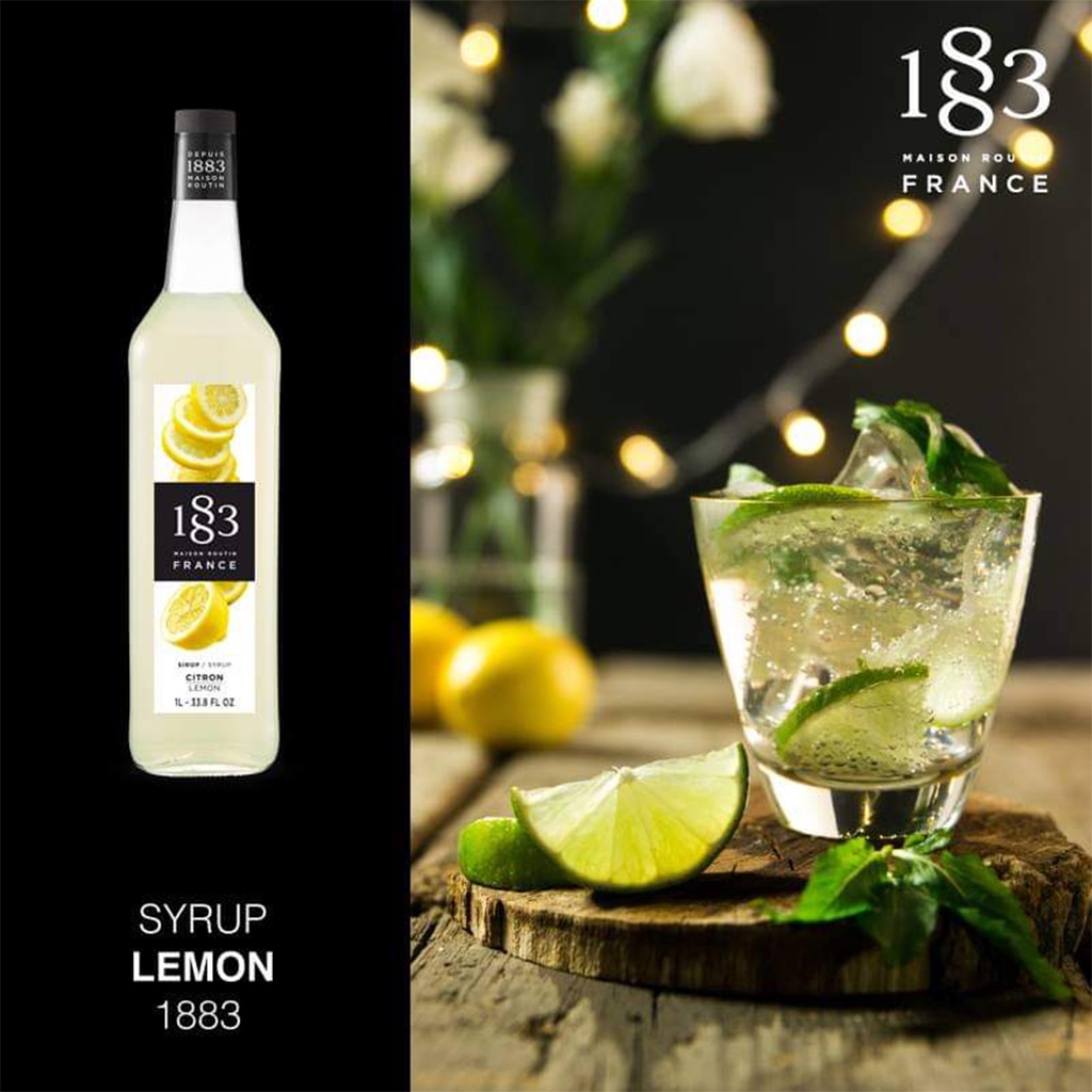 1883 LEMON FLAVORED SYRUP 1000 ml.  (1883 น้ำเชื่อมกลิ่นเลมอน 1000 มล.) ราคา ถูกที่สุด ดีลบีเคเค แกลเลอรีภาพที่ 4