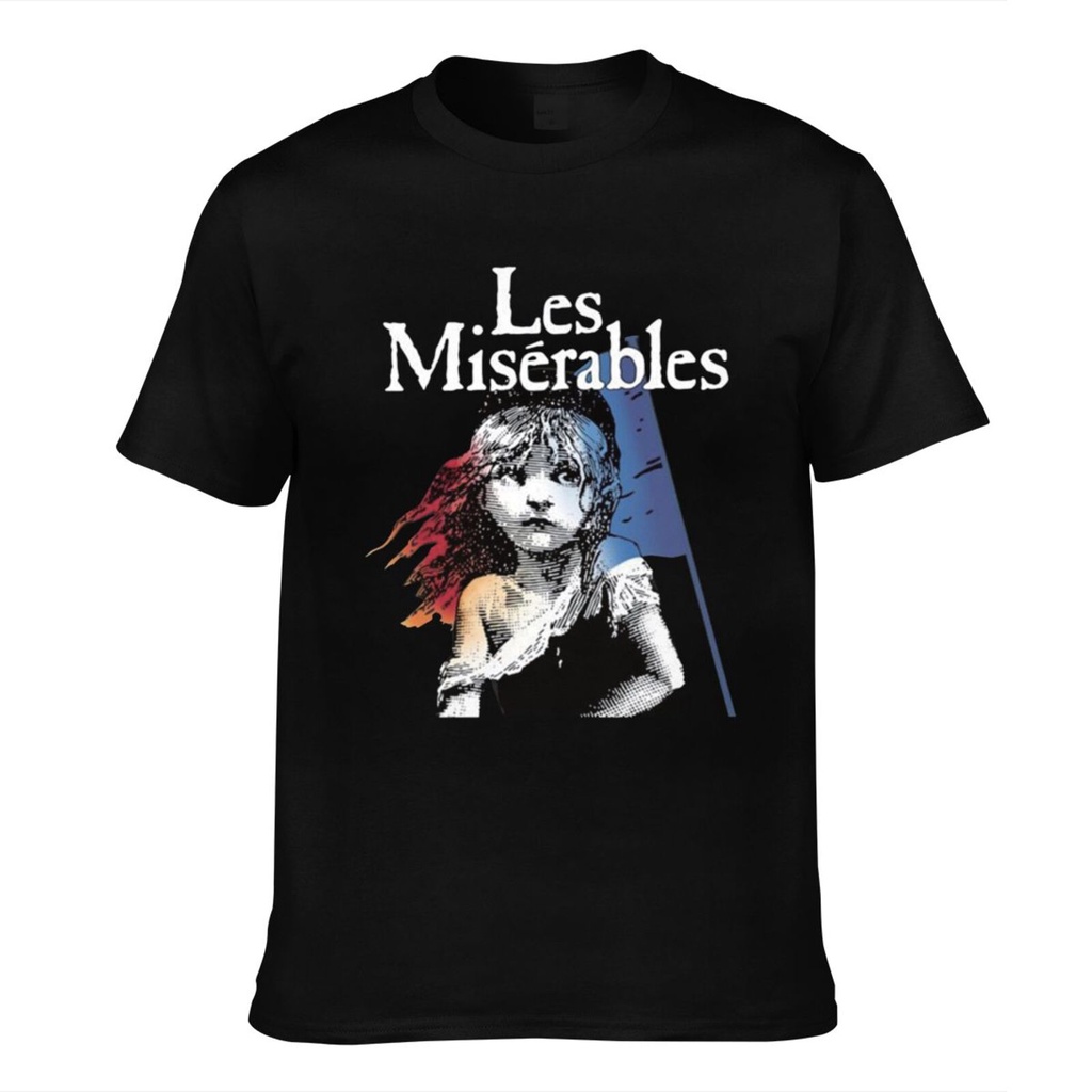 กีฬาและสันทนาการแฟชั่น Les Miserables Broadway Show Musical ผ้าฝ้าย 100% Gildan เสื้อยืดฮาโลวีน