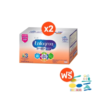 เอนฟา โกร สมาร์ทพลัส นม สูตร 3 นมผง รสจืด ขนาด 4400 กรัม 2 ชิ้น ฟรี ชุดแป้งโดว์ทาโก้สมาร์ท