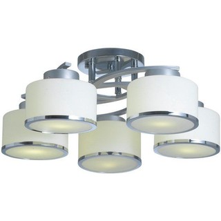 โคมไฟถาด ไฟถาด CARINI 9068/5 สีขาว 5 หัว โคมไฟภายใน โคมไฟและหลอดไฟ CEILING LIGHT 9068/5 CARINI GS MD WHITE 5L