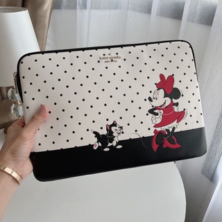 กระเป๋าใส่Notebook / ไอแพดใส่ได้ทุกรุ่น♥️Kate Spade Disney X Minnie Mouse Universal Laptop Sleeve K4835 ของแท้100%