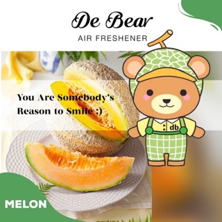 แผ่นน้ำหอมปรับอากาศเดอแบร์กลิ่นเมล่อน De Bear Airfreshener : Melon