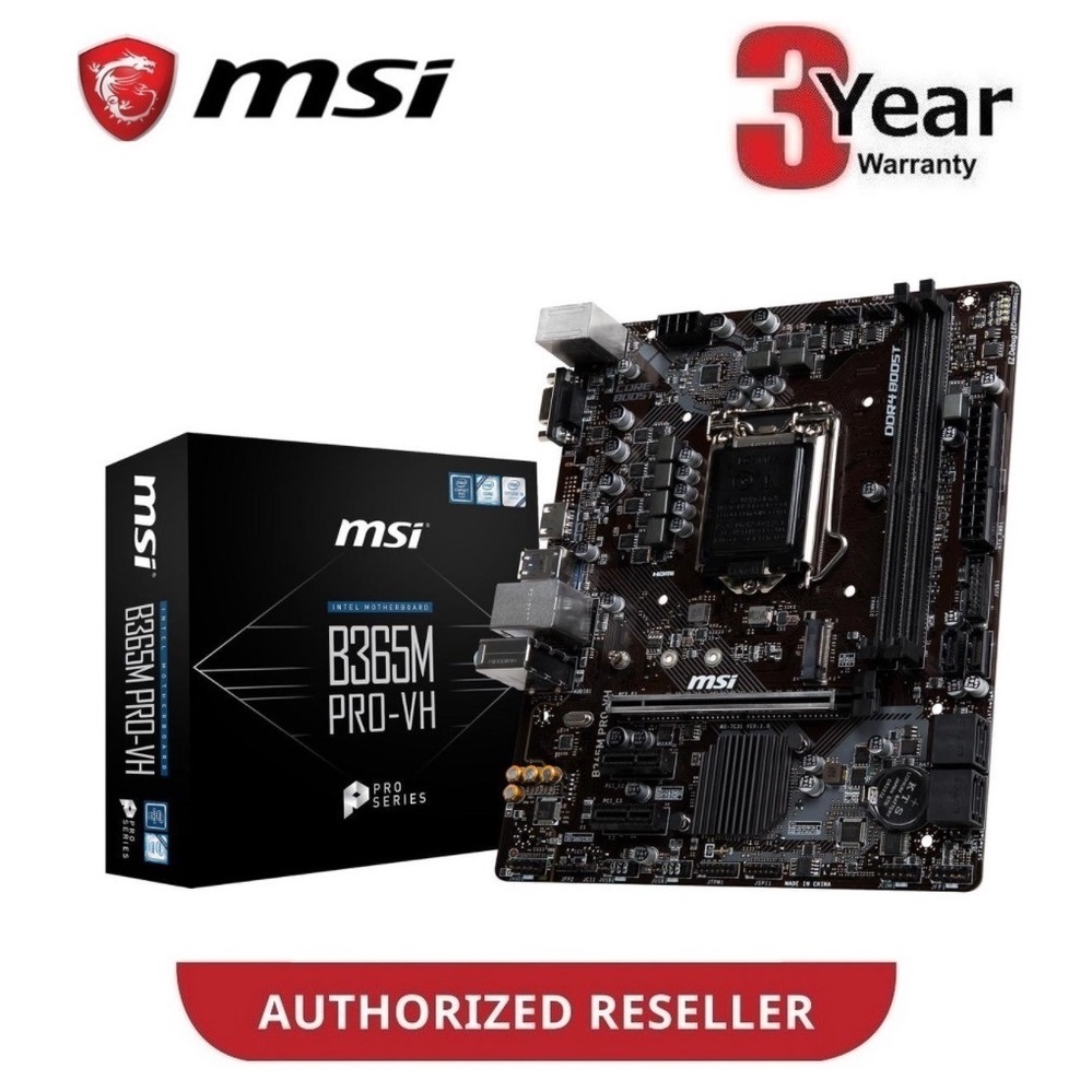 MSI B365M PRO-VH ซ็อกเก็ต Intel LGA1151 เมนบอร์ด
