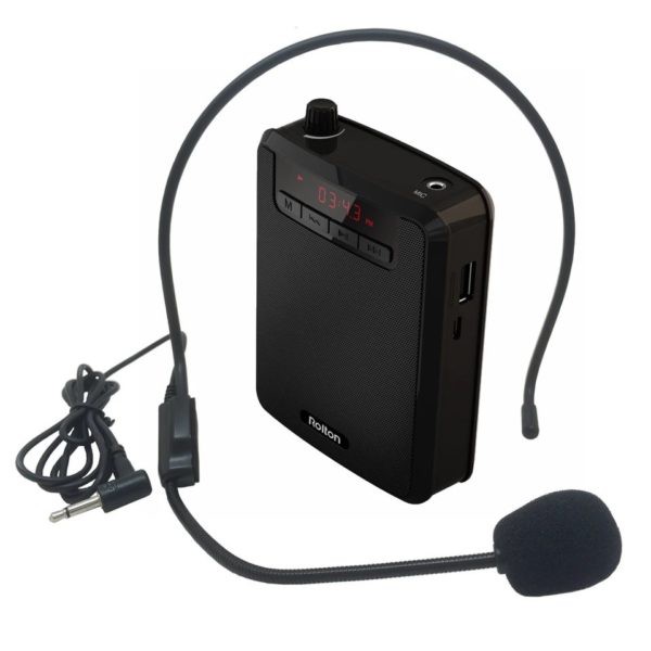 Rolton K300 ไมค์ช่วยสอน ลำโพงพกพา โทรโข่ง ไมค์ช่วยสอน เครื่องขยายเสียง ไมค์ไกด์ FM ลำโพง