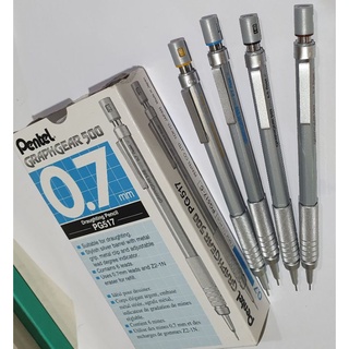 ดินสอกด Pentel Graphgear 500 ขนาด 0.3, 0.5, 0.7 และ 0.9