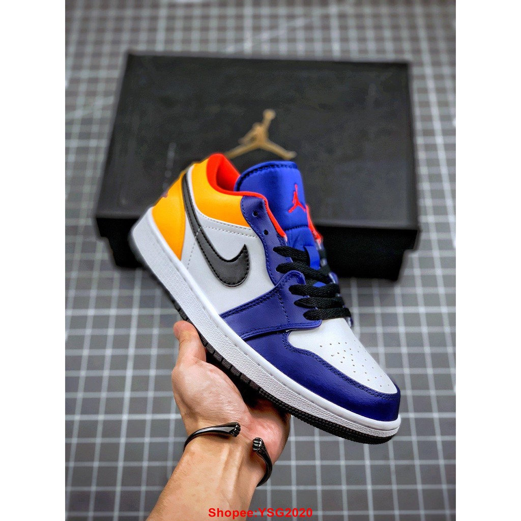 jordan 1 low blue yellow