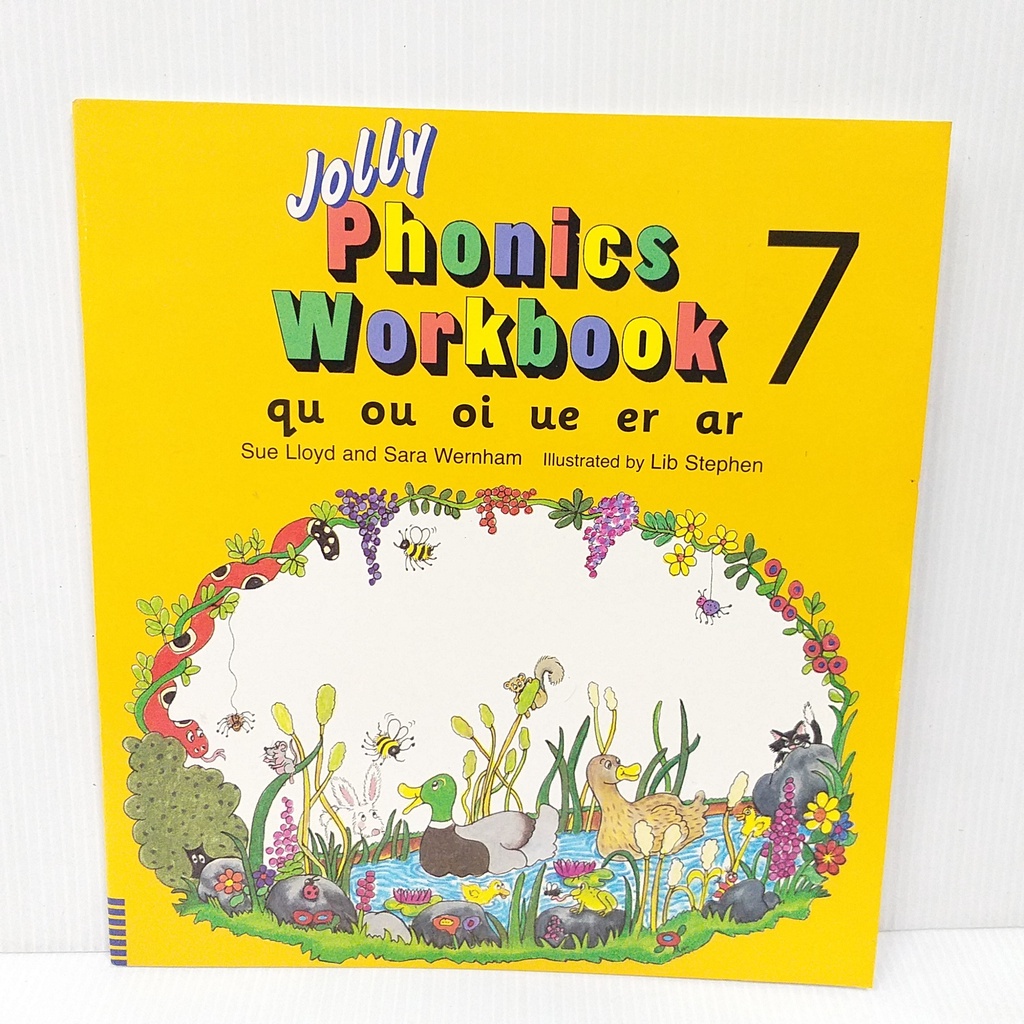 Jolly Phonics Workbook 7 หนังสือภาษาอังกฤษ มือสอง หนังสือแบบฝึกหัดโฟนิกส์ ปกอ่อน