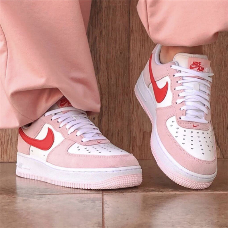 Ready Stock AF1 Nike Air Force 1 Valentine's Day Pink Love Popcorn ...