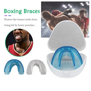 ฟันยาง ฟันยางนักมวย พร้อมกล่อง ฟันยางซิลิโคน Mouth Guard นอนกัดฟัน ฟันยางเด็ก ยางครอบฟัน