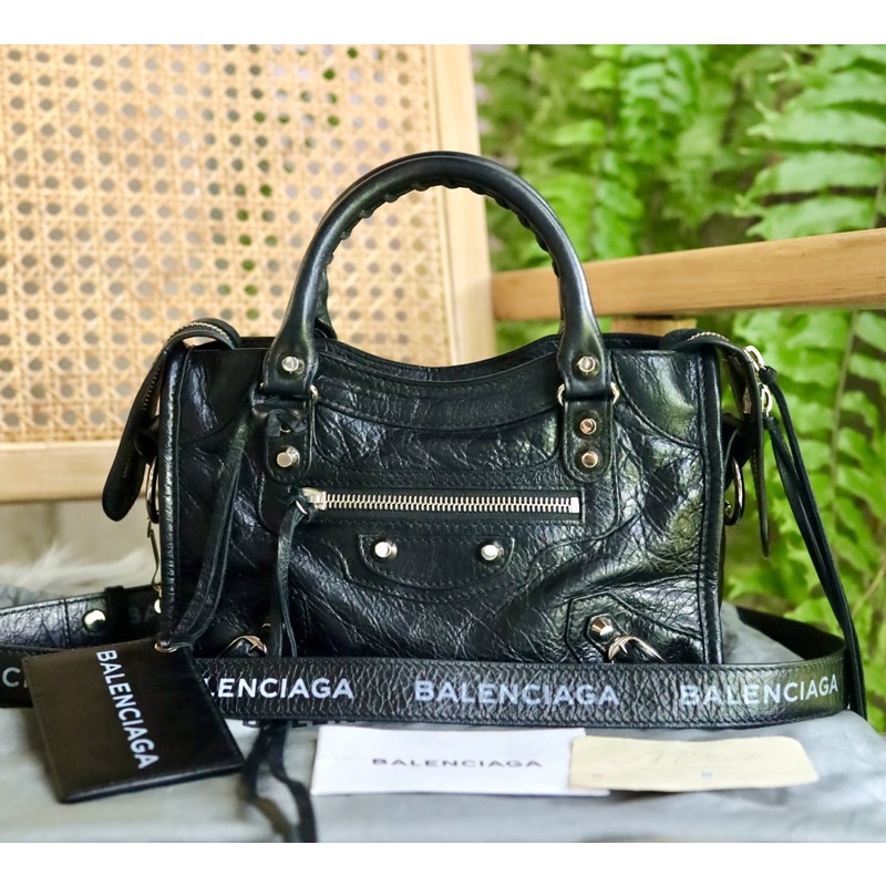 Balenciaga mini city strap logo Z.❌หมด❌