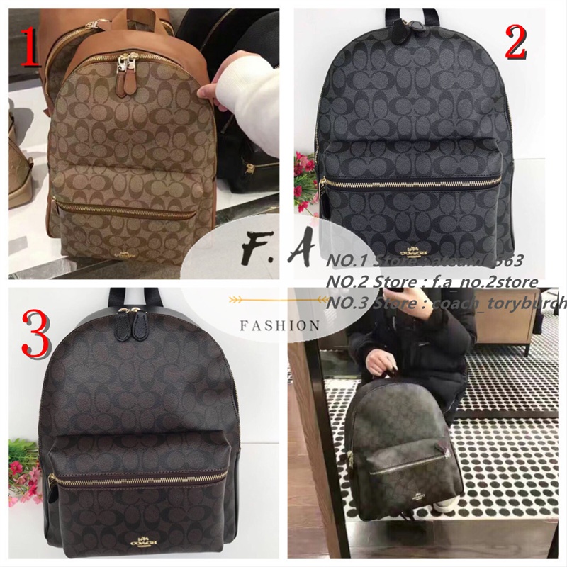 F.A (ของแท้ 100%) COACH 38301 กระเป๋าเป้สุภาพสตรี กระเป๋าเป้สะพายหลัง จำเป็นสำหรับการเดินทาง กระเป๋าถือcoachแท้