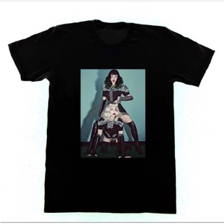 HOT SALINGเสื้อยืดผ้าฝ้ายใหม่! เสื้อยืด พิมพ์ลาย Madonna &amp; Katy Perry S - 4Xl Li 307 S-5XL