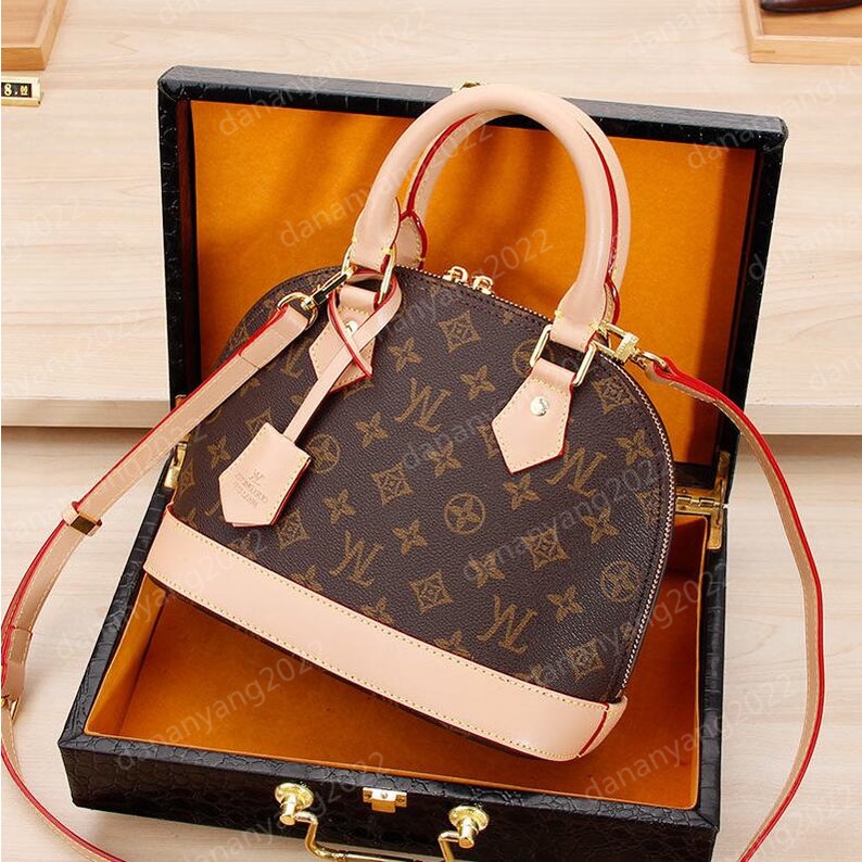 Designers Alma BB 25cm Shell Bag luxury Designer handbags Women Shoulder Bags handbag With key Lock shoulder strap