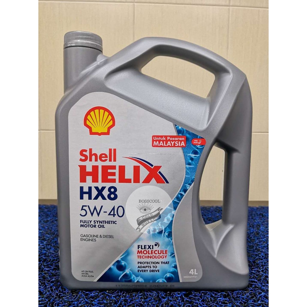 100 SHELL HELIX HX8 5W-40 FULLY SYNTHETIC ENGINE OIL 4L