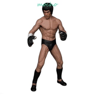 Mocho ตุ๊กตาฟิกเกอร์ PVC รูป Bruce Lee Fighting Version 1:12 ของเล่นสําหรับเด็ก