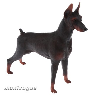 ตุ๊กตาของเล่น doberman สีน้ำตาล