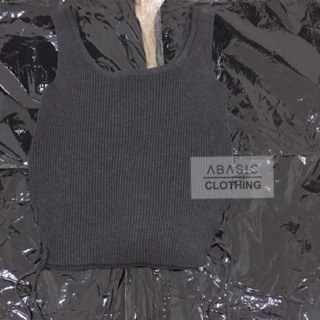 เสื้อกล้ามผ้าร่องเนื้อไหมพรม ผูกด้านข้าง