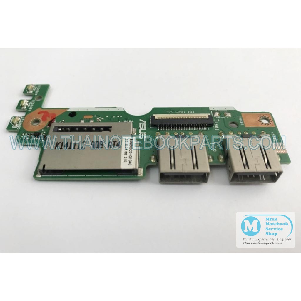 แผงวงจร USB and Audio Board For Asus X455 X455L - 760960928027 (สินค้ามือสอง)