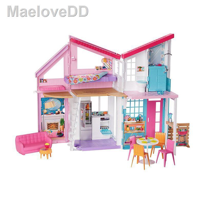✱✽Barbie Malibu House™ Playset บ้าน ตุ๊กตาบาร์บี้ 2 ชั้น FXG572021 ทันสมัยที่สุด