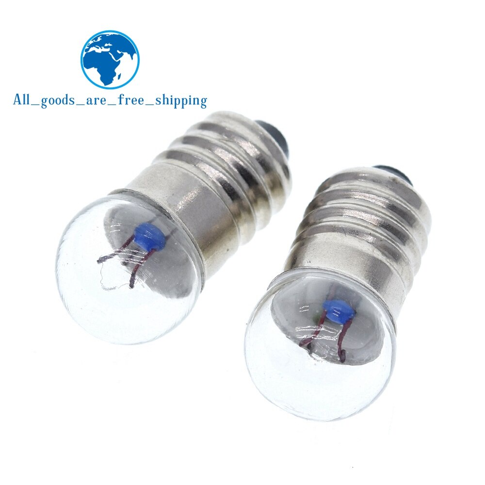 หลอดทดลองฟิสิกส์ไฟฟ้า ขนาดเล็ก 0.3A 0.5A 1.5V 2.5V 3.8V 6V 10 ชิ้น
