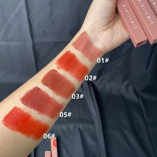 ✨COD✨minijumie ลิปสติก เนื้อแมตต์ เนื้อกำมะหยี่ ติดทนนาน สำหรับทาริมฝีปาก สำหรับผู้หญิง ลิปสติก