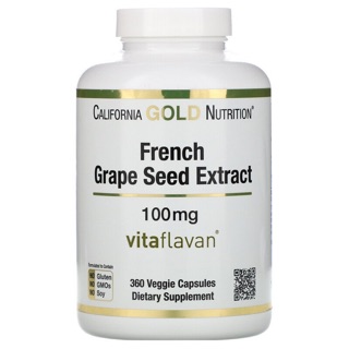 🌟PreOrder🌟 California Gold Nutrition, French Grape Seed Extract, VitaFlavan, Antioxidant Polyphenol, 100 mg,