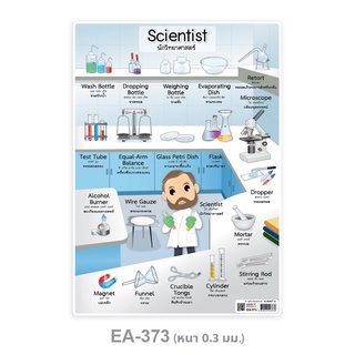 โปสเตอร์พีพี A4 อาชีพนักวิทยาศาสตร์ EA-373