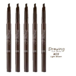 K.N. Shop ﻿Etude House ดินสอเขียนคิ้ว Drawing Eye Brow 0.2g #03 Brown ( 5 แท่ง)