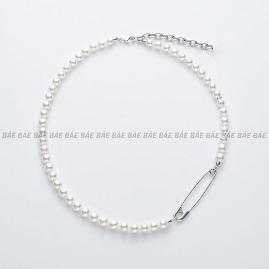 [BNP7] - BASE NECKLACE - สร้อยคอมุกผูกปมสุดเท่