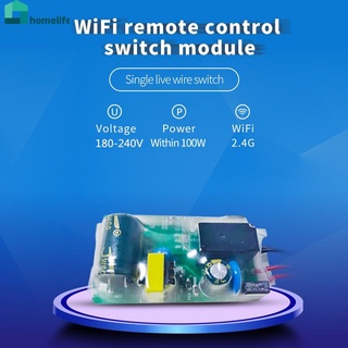 Ewelink โมดูลสวิทช์ไฟ Wifi 180-240V Diy Single Fire สวิทช์เดี่ยวไม่มีสายเคเบิ้ล Alexa Google