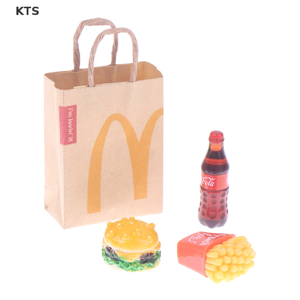 Kts กระเป๋าช้อปปิ้งจําลอง ขนาดมินิ อุปกรณ์เสริม สําหรับตกแต่งบ้านตุ๊กตา 1:12