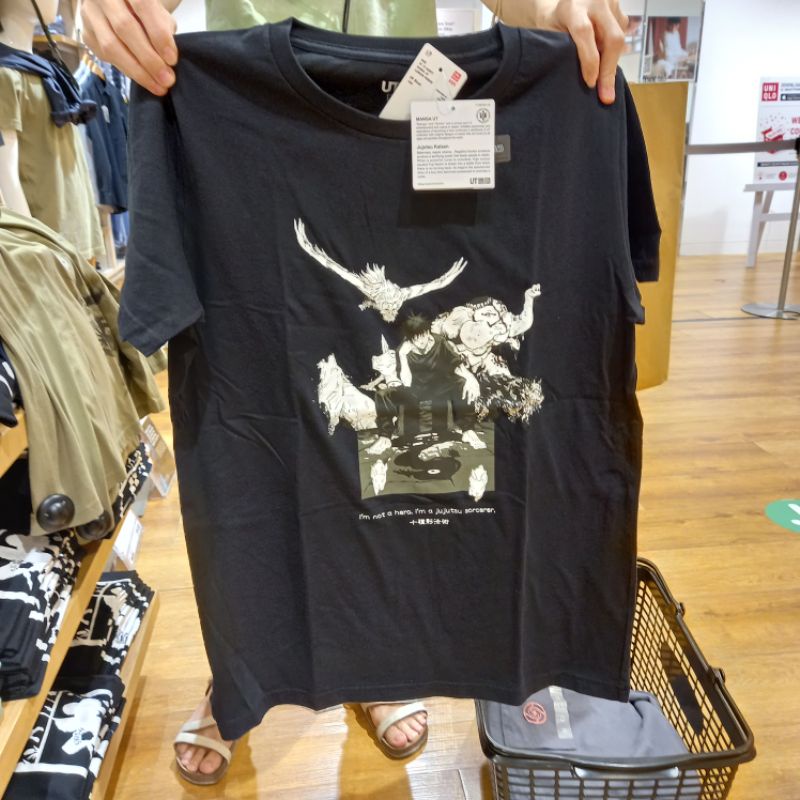 Uniqlo เสื้อยืด ลาย JUJUTSU KAISEN JJK MANGA DEMON LEAGUE OF LEGENDS LEGO GOJO NOBARA