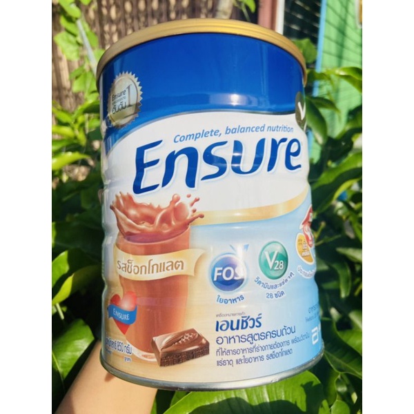 Ensure Vanilla 850g เอนชัวร์ อาหารสูตรครบถ้วน กลิ่นช้อกโกแลต