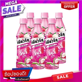 เพียวริคุ ชาขาวพร้อมดื่ม รสลิ้นจี่ 350 มล. แพ็ค 6 ขวด Puriku White Tea Lychee 350 ml x 6