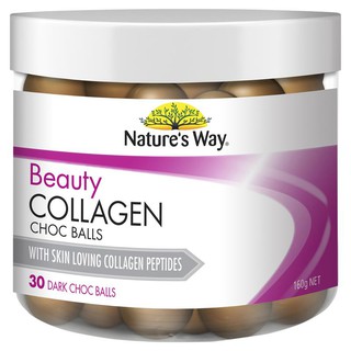 Natures Way Beauty Collagen 30 Dark Choc Balls