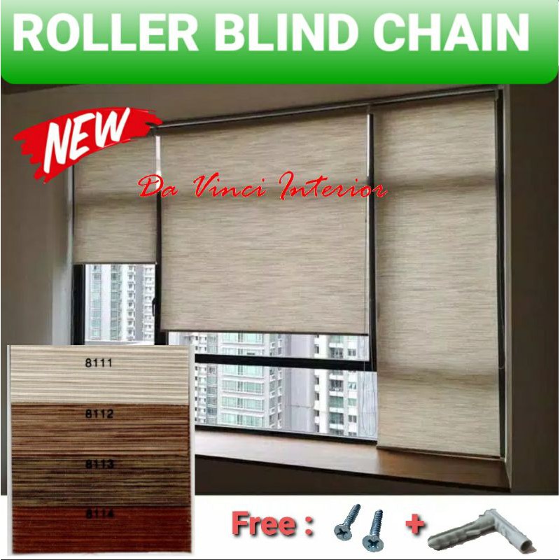 Roller Blind Chain Roller Blind System พร้อมโซ่
