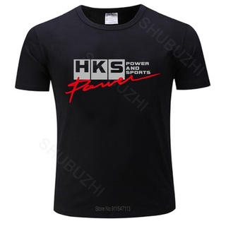 GILDAN 【Ins】เสื้อยืด ผ้าฝ้าย 100% พิมพ์ลายโลโก้ Hks Power And Sportser สีดํา สําหรับผู้ชายSize S-5XL