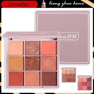 Cmaadu พาเลทอายแชโดว์ ชิมเมอร์ เนื้อแมตต์ 9 สี สําหรับแต่งหน้า