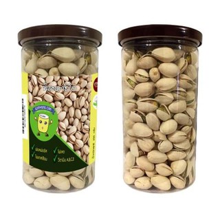 (ปริมาณ 350 กรัม) ถั่วพิสตาชิโอ พิสตาชิโอ้ Pistachio พิตาชิโออบเกลือ พร้อมทาน กระป๋องใหญ่ ขนมอเมริกานำเข้า Gimyong Can