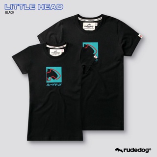 Rudedog เสื้อยืดแขนสั้นชาย/หญิง รุ่น Little Head สีดำ (ราคาต่อตัว)