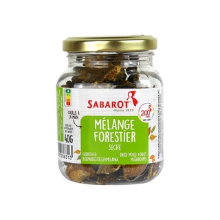 ซาบารอท เห็ดป่ารวมมิตร อบแห้ง 40 กรัม - Sabarot Dried Mix Forest Mushroom Melange Forestier 40g