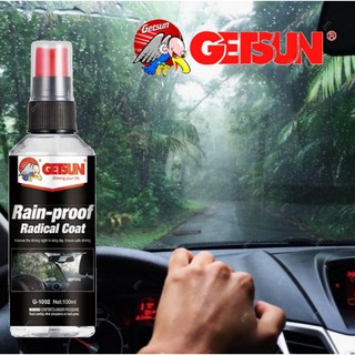 Getsun Rain-Proof Radical Coat น้ำยาเคลือบกระจกรถ ไล่น้ำ กันน้ำ กันน้ำเกาะ กระจกรถยนต์ หมวกกันน็อค